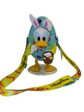 Disney Parks Donald Duck Spring Easter Egg Polka Dot Sipper Cup With Lanyard